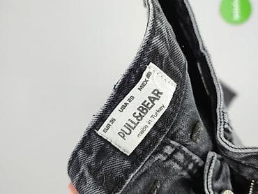 szerokie spodnie pull: PULL&BEAR, Jeansy damskie, rozmiar S — 4