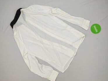 biała bluzka ze stójką damska: Bluzka damska, rozmiar L — 3