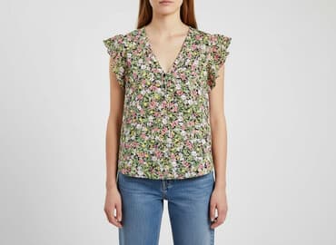 zielona koszula damska zara: Zara, Bluzka damska, rozmiar L — 1