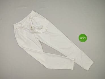 joggery bawełniane damskie: Material trousers for women, size XS (EU 34) — 2