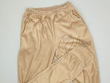 brazowe spodnie woskowane: ITALY FASHION, Spodnie dresowe damskie, S — 1