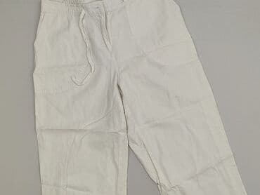 biale spodnie dresowe mohito: Bpc bonprix collection, Material trousers for women, size XL — 2