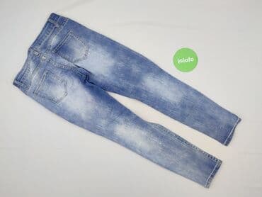 przecierane jeansy: Jeansy damskie, rozmiar M — 3