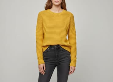 zara zolty sweter: H&M, Sweter damski, rozmiar XS — 1