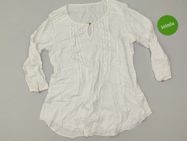 białe bluzki ze zlotym nadrukiem: Bluzka damska, rozmiar S — 2