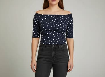 reserved sukienka niebieska w groszki: Boden, Bluzka damska, rozmiar 3XL — 6