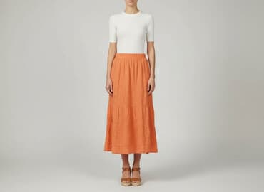 spódnice maxi jesienna: Spódnica damska, rozmiar M — 5