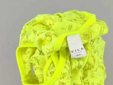 bluzka żółta w czarne paski: Vila, Top damski, rozmiar XS — 4