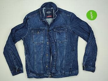 sweter patchwork: DENIM JEANS, Męska kurtka jeansowa, rozmiar M — 2
