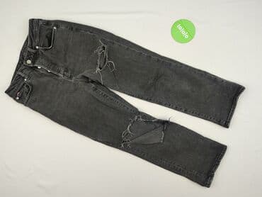 woskowane jeansy z wysokim stanem: H&M, Jeansy damskie, rozmiar M — 2