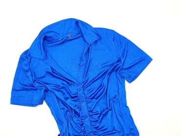 niebieskie sukienki plus size: Women's blouse, size 3XL (EU 46) — 1