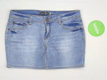 jeansy z asymetrycznym zapieciem: Amisu, Spódnica damska, rozmiar M — 2