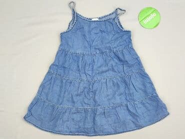 sukienka ecru midi: Dress, F&F, 8 years, 122-128 cm, condition - Very good — 2