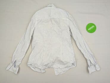 koszula damska w niebieskie paski: H&M, Women`s shirt, size S — 4