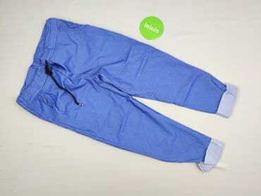 Women: Material trousers for women, size 4XL (EU 48) — 2