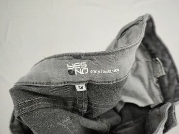 szare szerokie jeansy: Denim Collection, Jeansy damskie, rozmiar M — 4