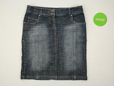 pull and bear mom fit jeans: Niebieski Księżyc, Spódnica damska, rozmiar M — 2