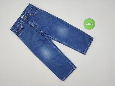 niebieski sweter hm: Spodnie jeansowe, DenimCo, 5-6 lat, 116, stan - Idealny — 2