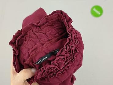 bordowy sweter: Golf damski, rozmiar S — 5