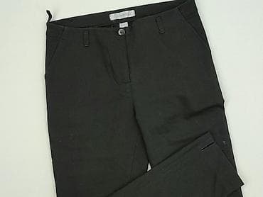 czarne spodnie materialowe: Spodnie materiałowe damskie, rozmiar S — 1