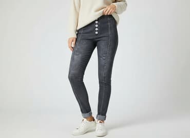 legginsy beżowe push up: Leggings, Legginsy rozmiar M — 1