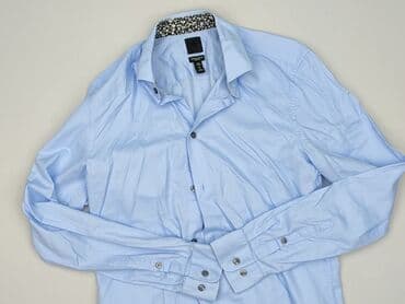 niebieska bluza hm: H&M, Koszulа dla mężczyzn, rozmiar S — 1