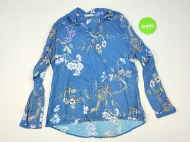 niebieskie sukienki plus size: Bluzka damska, rozmiar M — 2