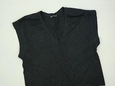 bluzki czarne basic: Zara, Top damski, rozmiar XL — 1