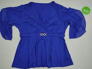 białe bluzki basic: Жіноча блуза, розмір 5XL — 2