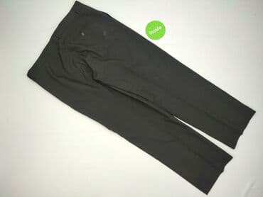 jeansy damskie podarte: Material trousers for women, size 3XL (EU 46) — 3