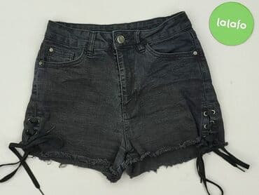 czarne szorty damskie z wysokim stanem: Beloved, Szorty damskie, rozmiar S — 3