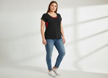 guess czarne t shirty damskie: Forever, T-shirt damski, rozmiar XL — 6