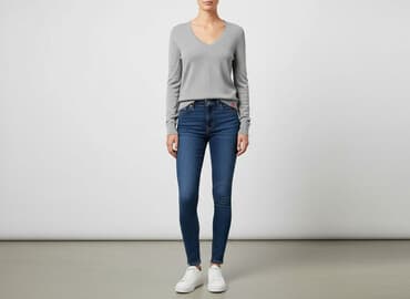 sweter piórkowy na drutach: Esmara, Sweter damski, rozmiar M — 6