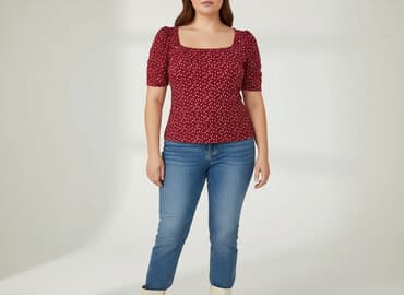 shein czarne bluzki: Shein, Top damski, rozmiar XL — 7