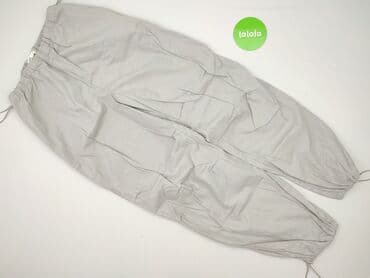 spodnie cargo szare pull and bear: Spodnie cargo damskie, rozmiar L — 2