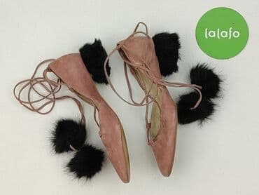 buty z piórami zara: Zara, Balerinki damskie, rozmiar 38 — 2