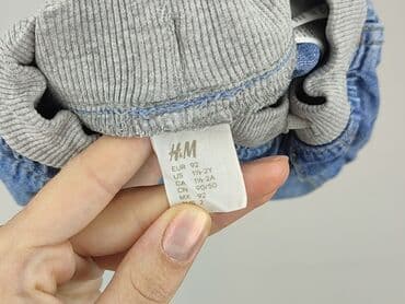 mango spodnie woskowane: Spodnie jeansowe, H&M, 1.5-2 lat, 92, stan - Idealny — 4