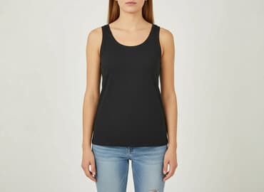 czarne bluzki na ramiączkach: Beloved, Top damski, rozmiar L — 6