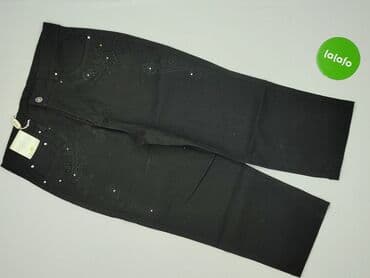 deezee sandaly czarne: Spodnie materiałowe damskie, rozmiar S — 2