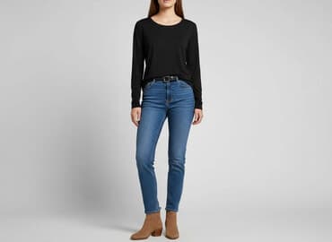 czarne bluzki koszulowe: Bluzka damska, rozmiar M — 6