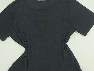 bluzka z dlugim rekawem czarna: Collection, T-shirt damski, rozmiar M — 1