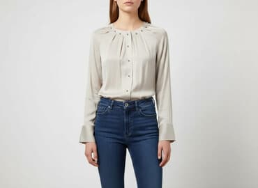 eleganckie bluzki andżela: Koszula damska, rozmiar S — 7