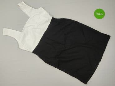 sukienka biała z czarnymi wstawkami: Sukienka damska, rozmiar S — 2