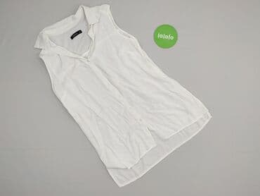 czerwony stanik pod białą bluzkę: Reserved, Koszula damska, rozmiar S — 2