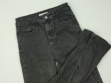 legginsy z wysokim stanem modelujące: Jeansy damskie, S — 1