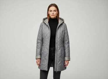 kurtka puchowa do kostek: Kurtka przejściowa damska, rozmiar L — 8