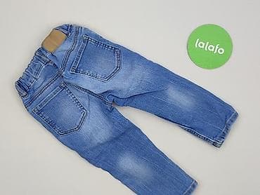 dresy mango: Spodnie jeansowe, H&M, 9-12 miesięcy, stan - Bardzo dobry — 3