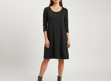 czarna sukienka z długim rękawem sinsay: Sinsay, Sukienka damska, rozmiar L — 6