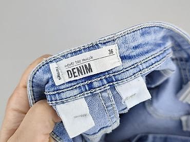 dżinsy cargo: Denim, Jeansy damskie, rozmiar S — 4