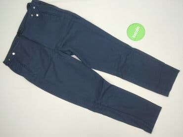 granatowe chinosy damskie: Zara, Spodnie materiałowe damskie, rozmiar XL — 4